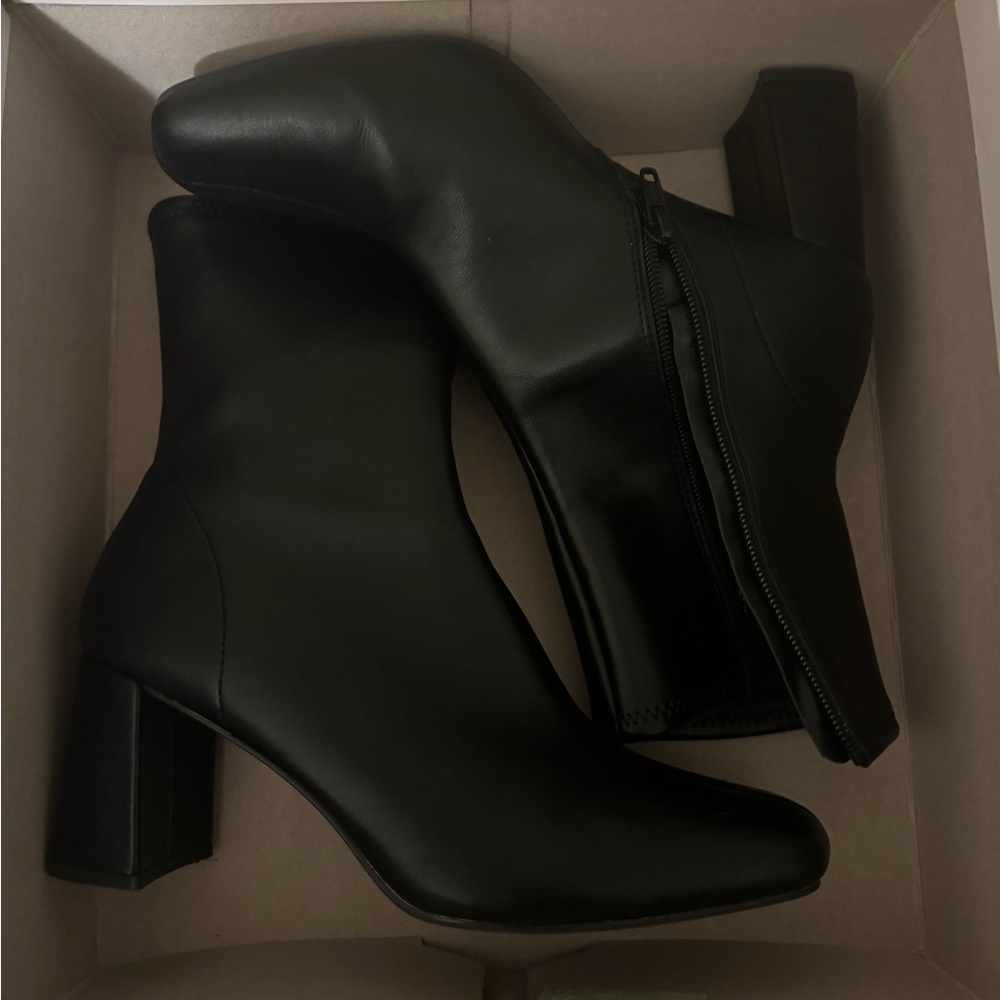 Black Heeled Booties